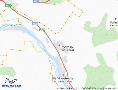 MICHELIN Irtyshskiy map - ViaMichelin