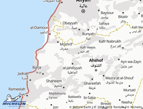 MICHELIN-Landkarte Sirjibal - ViaMichelin