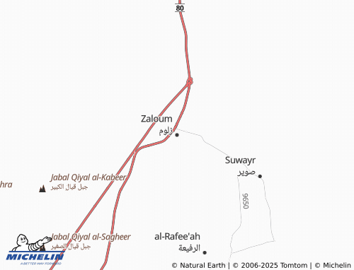 MICHELIN Zallum map - ViaMichelin