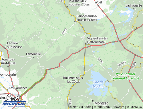 Mapa MICHELIN Creuë - ViaMichelin