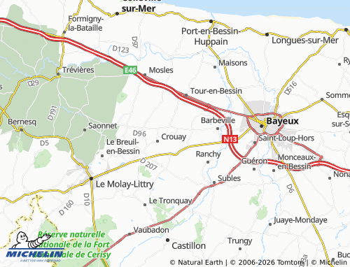 MICHELIN Cottun map - ViaMichelin