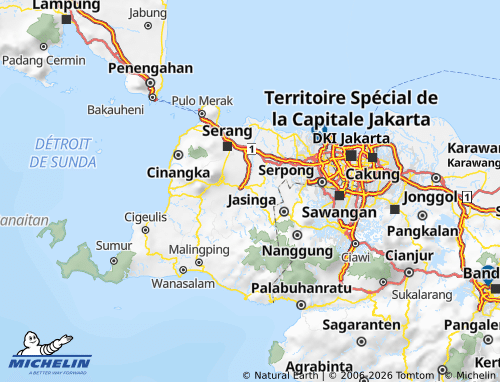 Kaart MICHELIN Lebak - ViaMichelin