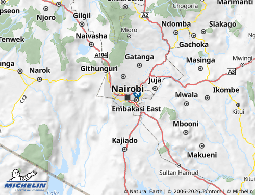 Mappa MICHELIN Nairobi - ViaMichelin