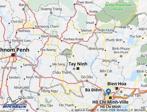 Mappa MICHELIN Tân Biên - ViaMichelin