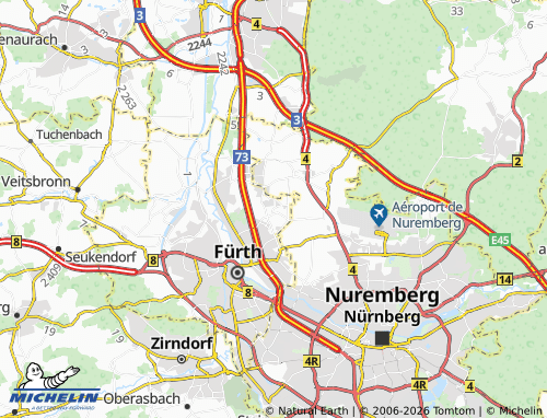 MICHELIN Sack map - ViaMichelin