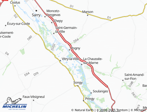 MICHELIN Omey map - ViaMichelin