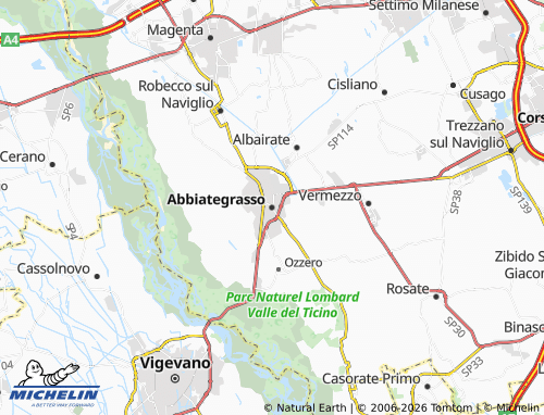 MICHELIN Abbiategrasso map - ViaMichelin