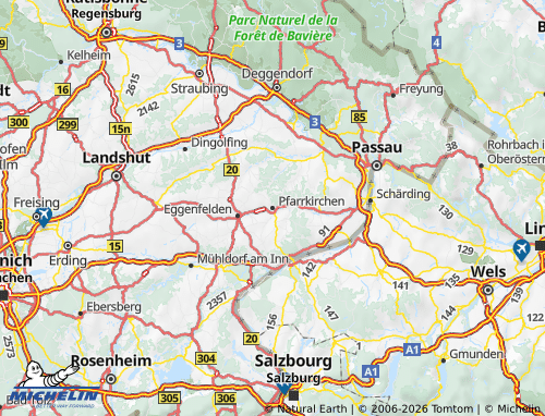 Mapa MICHELIN Rottal-Inn - ViaMichelin