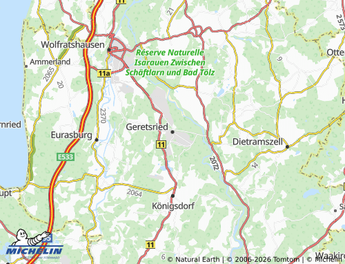 MICHELIN Geretsried map - ViaMichelin