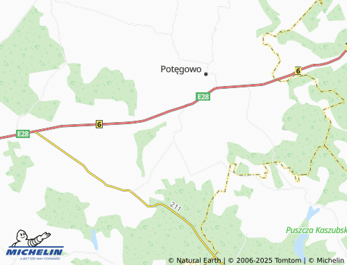 MICHELIN Grąbkowo map - ViaMichelin