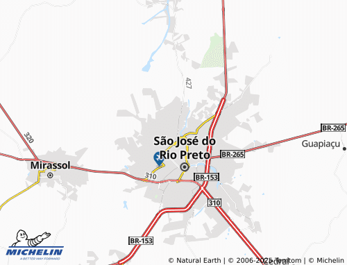 MICHELIN Residencial Santa Bárbara map - ViaMichelin