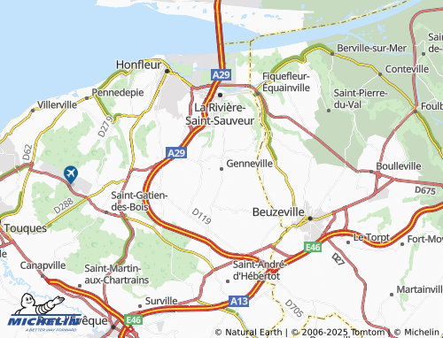 Mappa MICHELIN Genneville - ViaMichelin