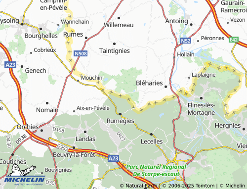 MICHELIN-Landkarte Howardries - ViaMichelin