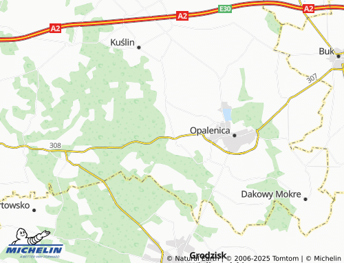 MICHELIN Porażyn map - ViaMichelin