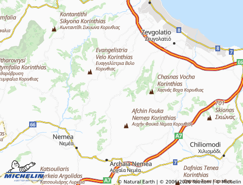 MICHELIN Chalkeio map - ViaMichelin