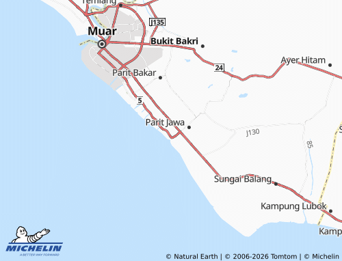 MICHELIN-Landkarte Parit Seri - ViaMichelin
