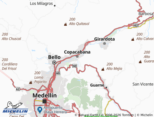 Carte MICHELIN El Obrero - ViaMichelin