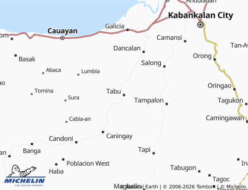 MICHELIN Tabu map - ViaMichelin