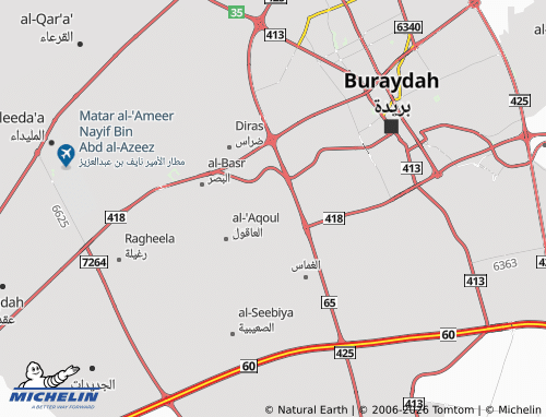 MICHELIN Khabb Rawdan map - ViaMichelin