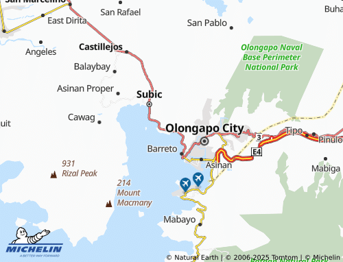 MICHELIN Mabayuan map - ViaMichelin