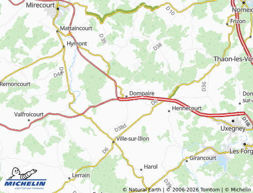 Mappa MICHELIN Dompaire - ViaMichelin