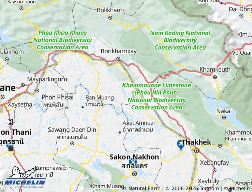 Mapa MICHELIN Amphoe Bueng Khong Long - ViaMichelin