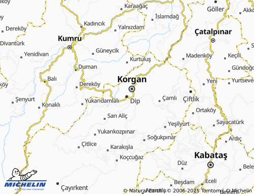 MICHELIN Dip map - ViaMichelin