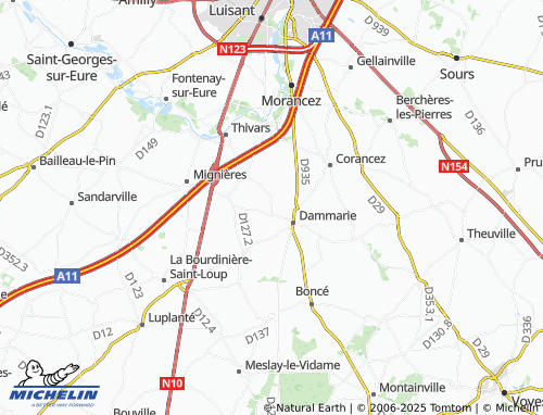 Carte MICHELIN Villemain - ViaMichelin