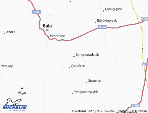 Mappa MICHELIN Bahçekaradalak - ViaMichelin