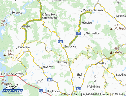 Mappa MICHELIN Petrovice - ViaMichelin