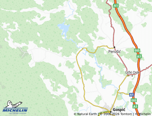 Mapa MICHELIN Klanac - ViaMichelin