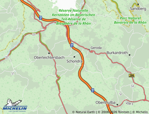 Mappa MICHELIN Schondra - ViaMichelin
