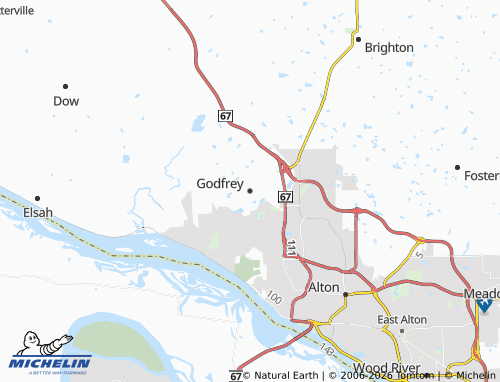 Kaart MICHELIN Godfrey - ViaMichelin