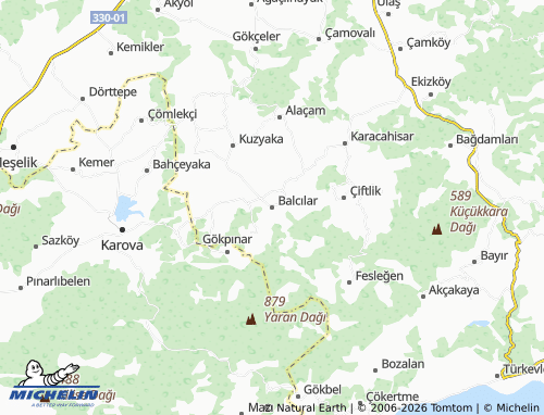 MICHELIN Balcılar map - ViaMichelin