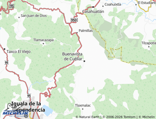 Mapa MICHELIN El Texcal - ViaMichelin