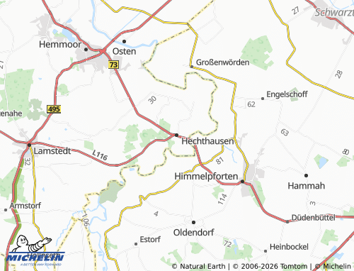 MICHELIN Hechthausen map - ViaMichelin