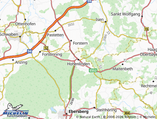 Mapa MICHELIN Hohenlinden - ViaMichelin