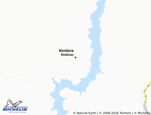 MICHELIN-Landkarte Kiniéran - ViaMichelin