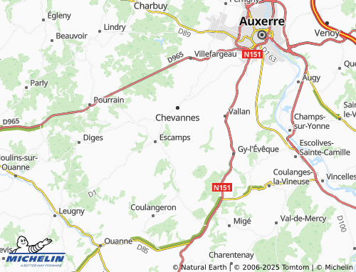 Carte MICHELIN Serein - ViaMichelin