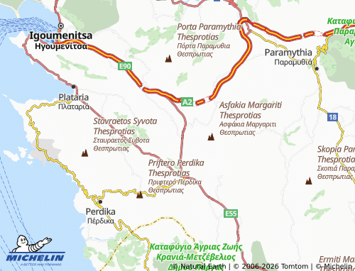 MICHELIN Mazarakia map - ViaMichelin