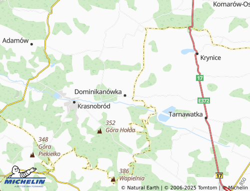 Carte MICHELIN Dominikanówka - ViaMichelin