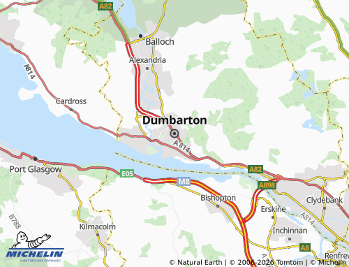Carte MICHELIN Dumbarton - ViaMichelin