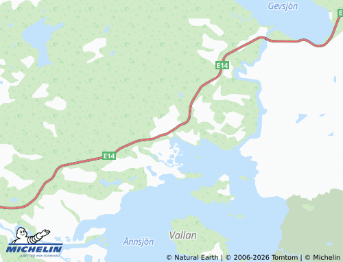 Carte MICHELIN Ånn - ViaMichelin