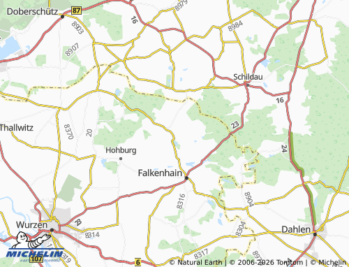 MICHELIN Thammenhain map - ViaMichelin