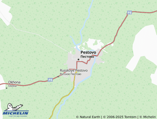 MICHELIN Pestovo map - ViaMichelin