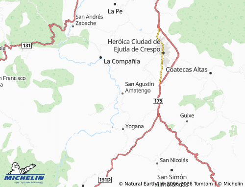 MICHELIN San Agustín Amatengo map - ViaMichelin