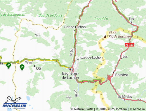 MICHELIN Moustajon map - ViaMichelin