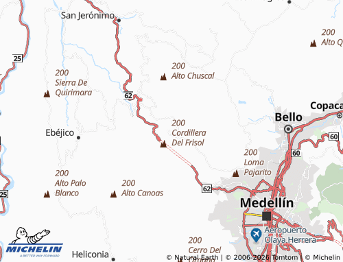 Mapa MICHELIN Volcana Guayabal - ViaMichelin