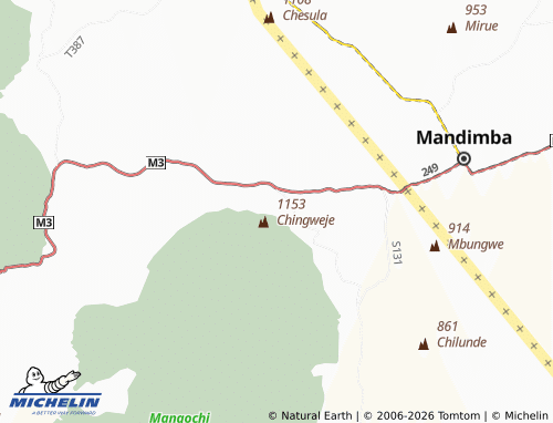 Mappa MICHELIN Chingweje - ViaMichelin