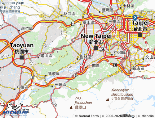 Mapa MICHELIN shu lin qu - ViaMichelin